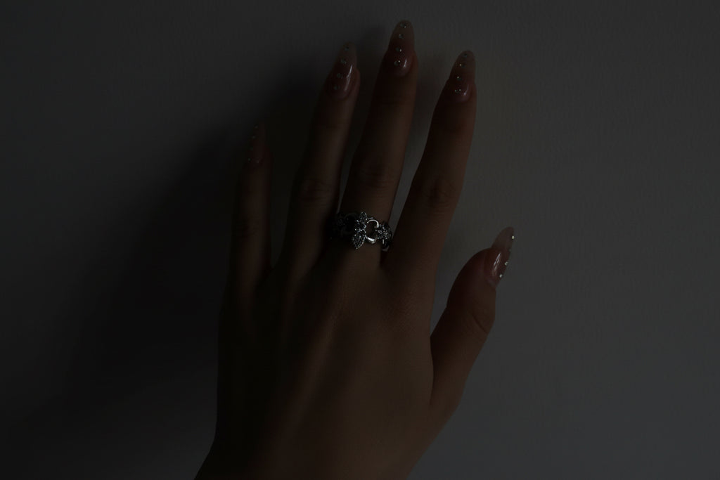 Velora Fleur Cross rings - velora studio 