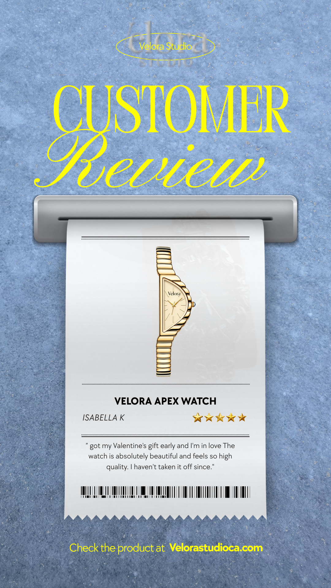 Velora Apex Watch Triangular Minimalist Steel Timepiece