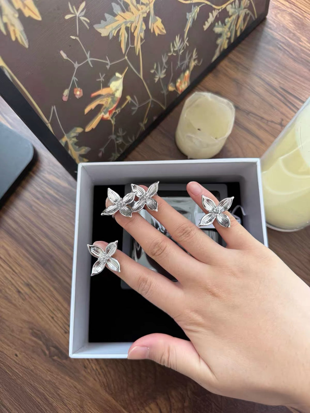 Floral ring - velora studio 