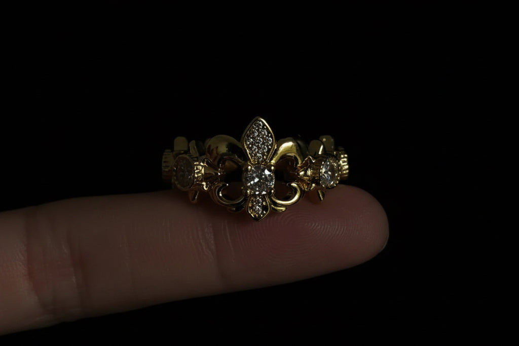 Velora Fleur Cross rings - velora studio 