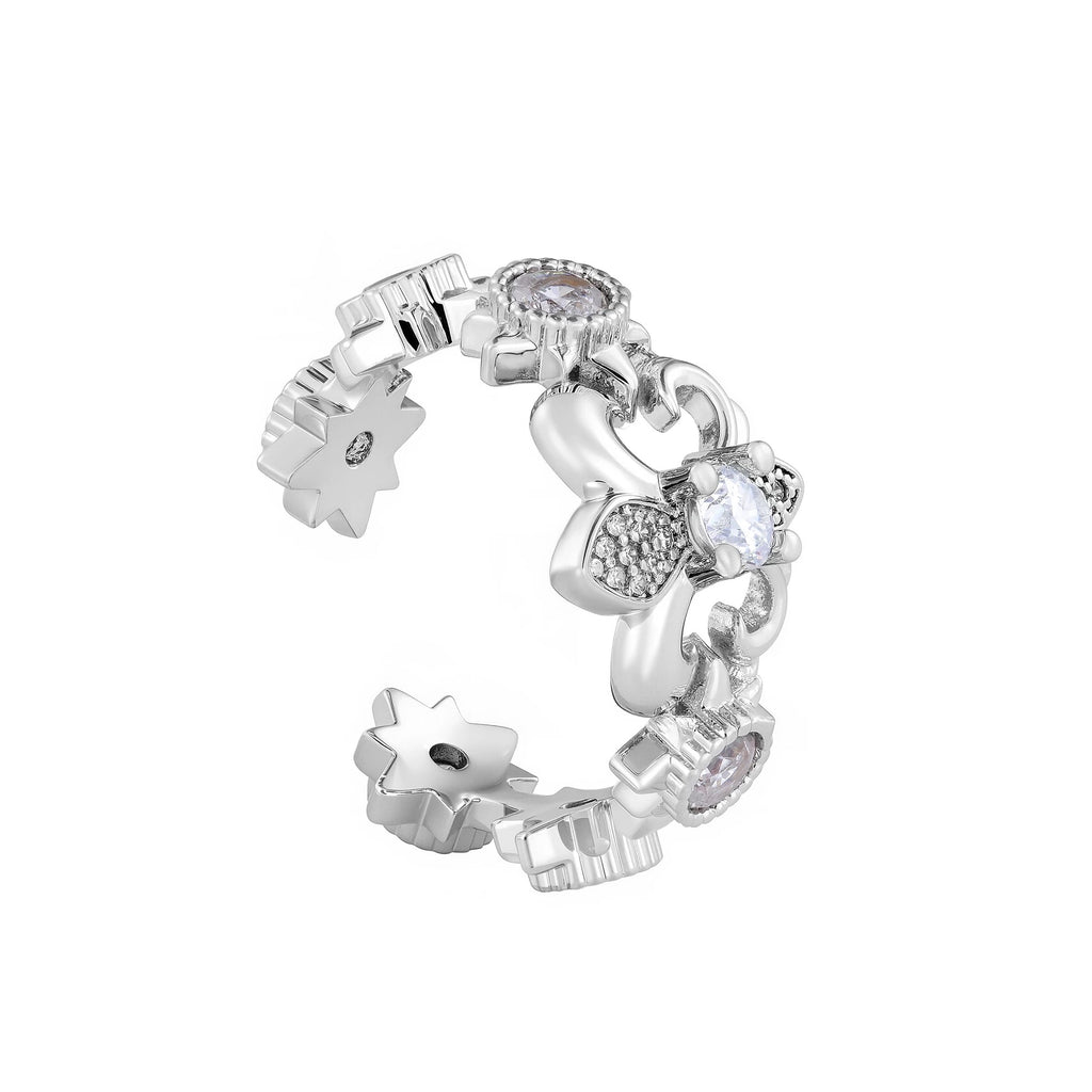 Velora Fleur Cross rings - velora studio 