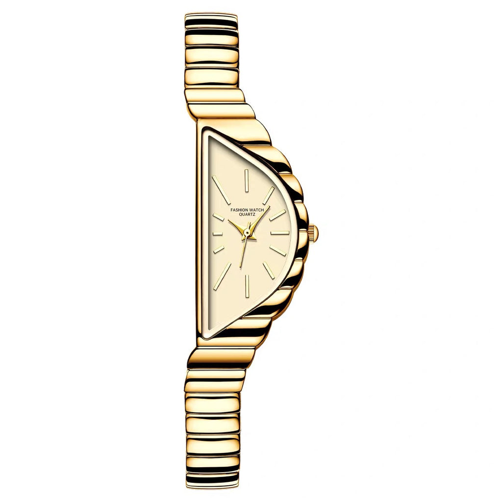 Velora gold Apex Watch Triangular Minimalist Steel Timepiece - velora studio 