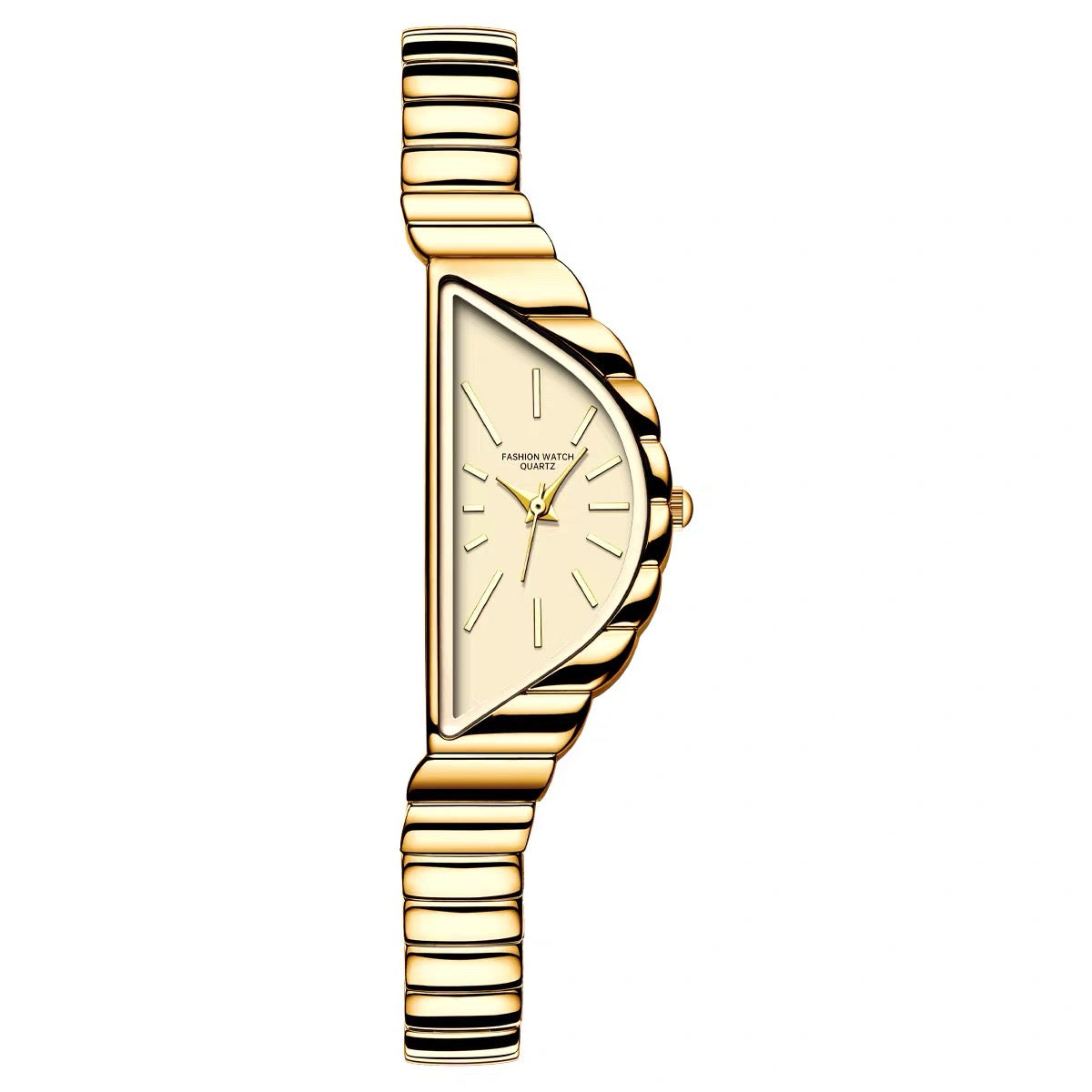 Velora gold Apex Watch Triangular Minimalist Steel Timepiece - velora studio 