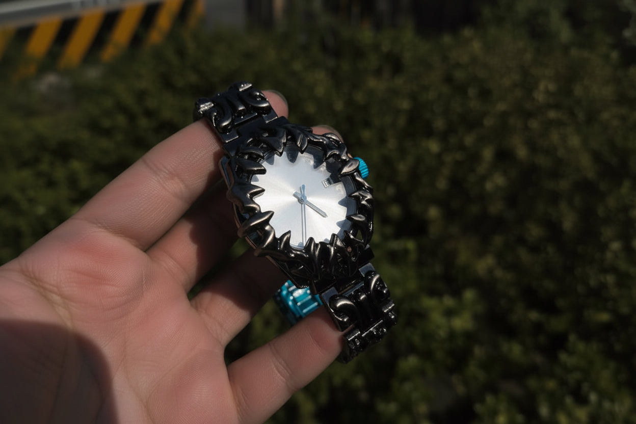 Velora Sculpted Steel Watch - velora studio 