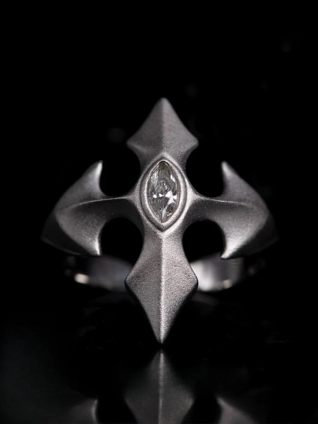 Silver Cross Ring - velora studio 