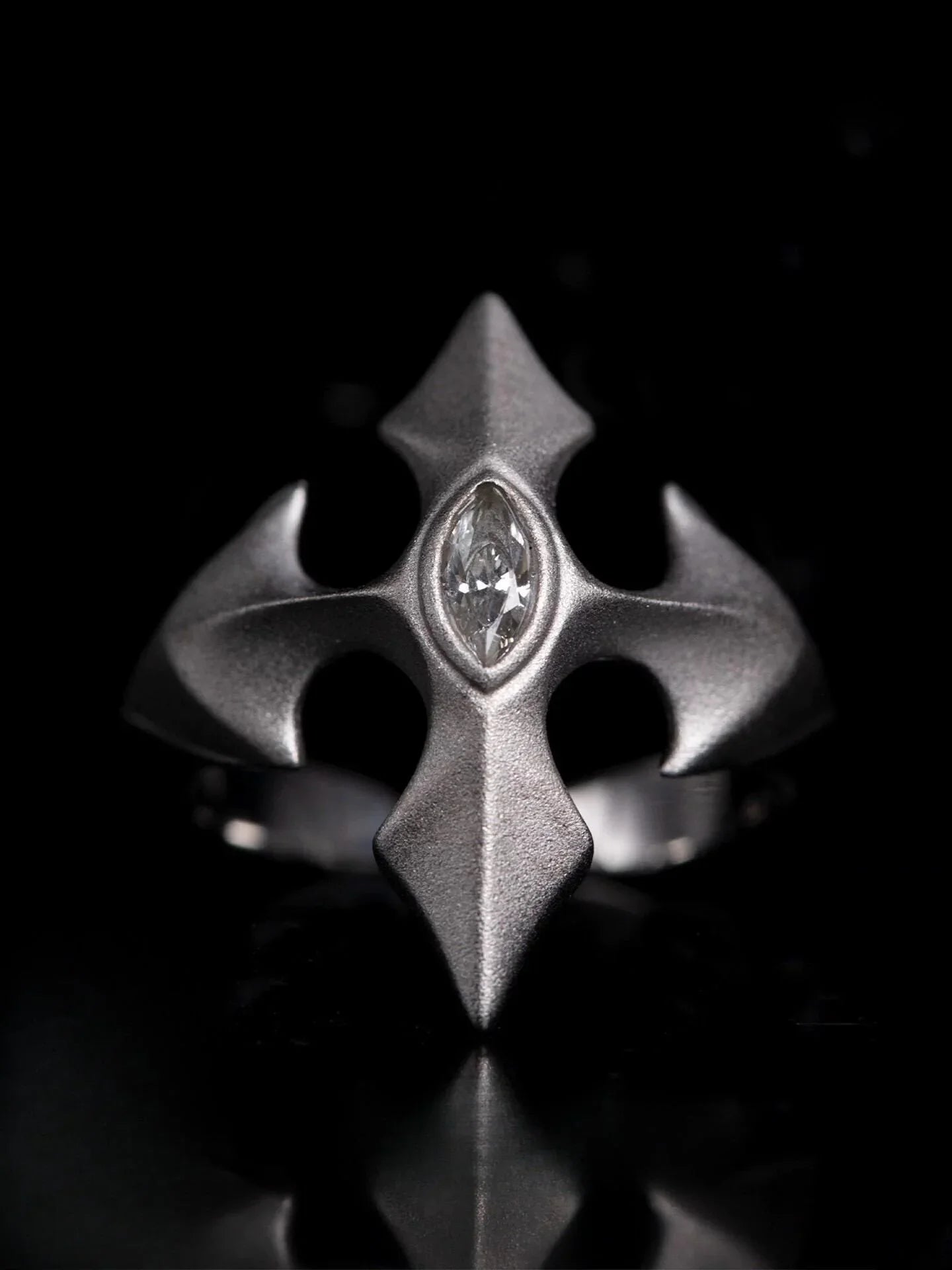 Silver Cross Ring - velora studio 