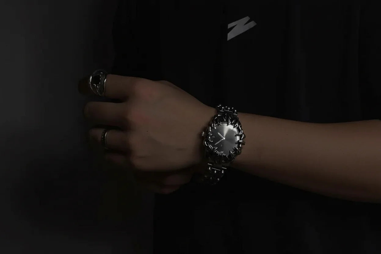 Velora Sculpted Steel Watch - velora studio 