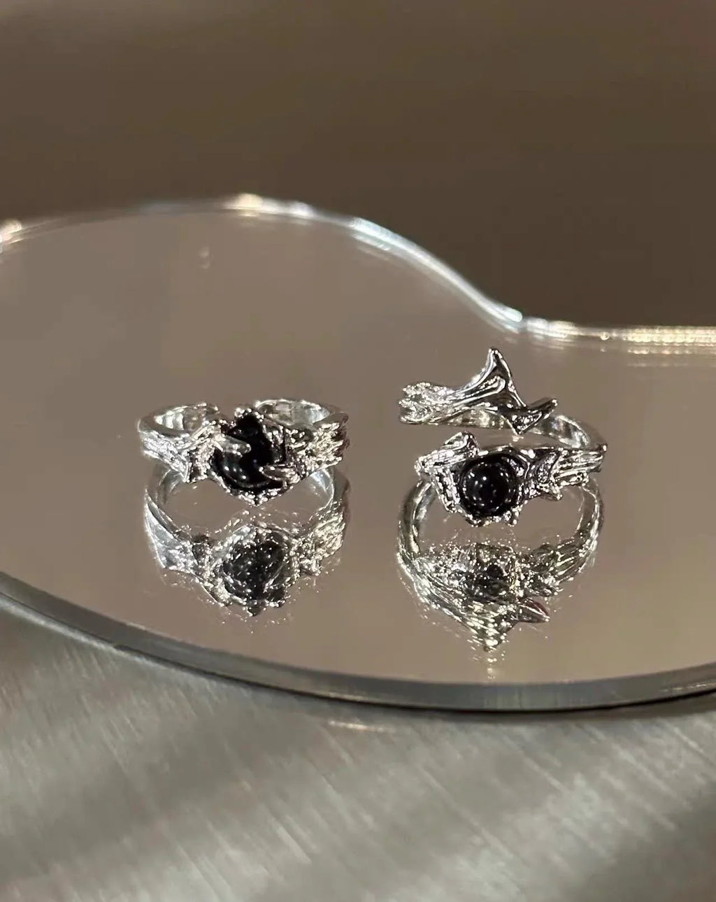 Black Onyx  Ring - velora studio 