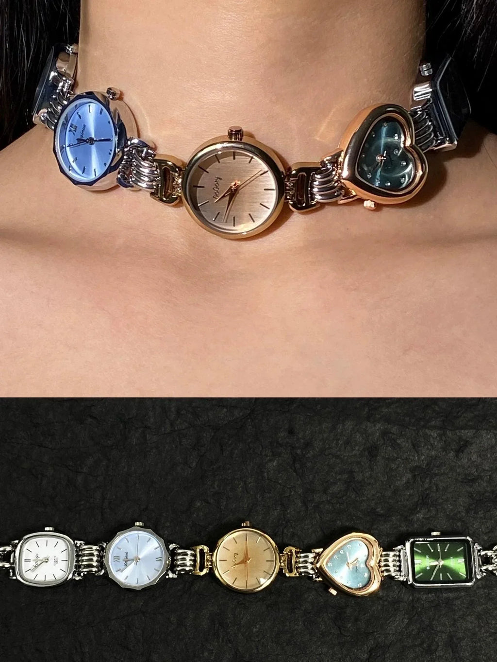 Timepiece Choker Necklace - velora studio 