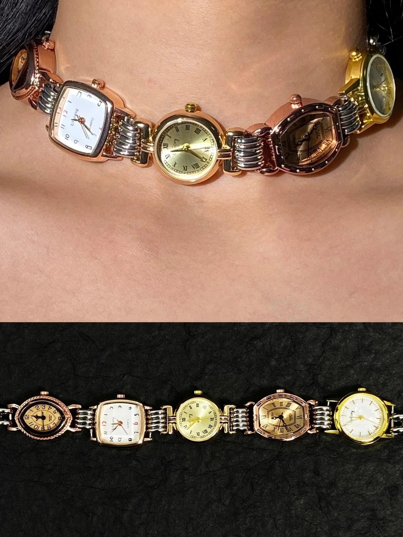 Timepiece Choker Necklace - velora studio 