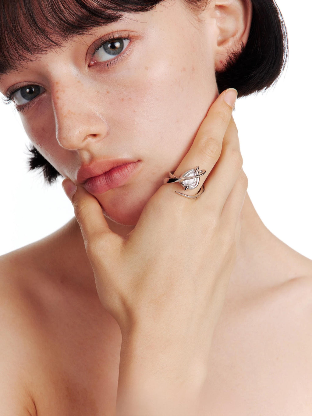 velora Serpent Ethereal Leaf Ring - velora studio 