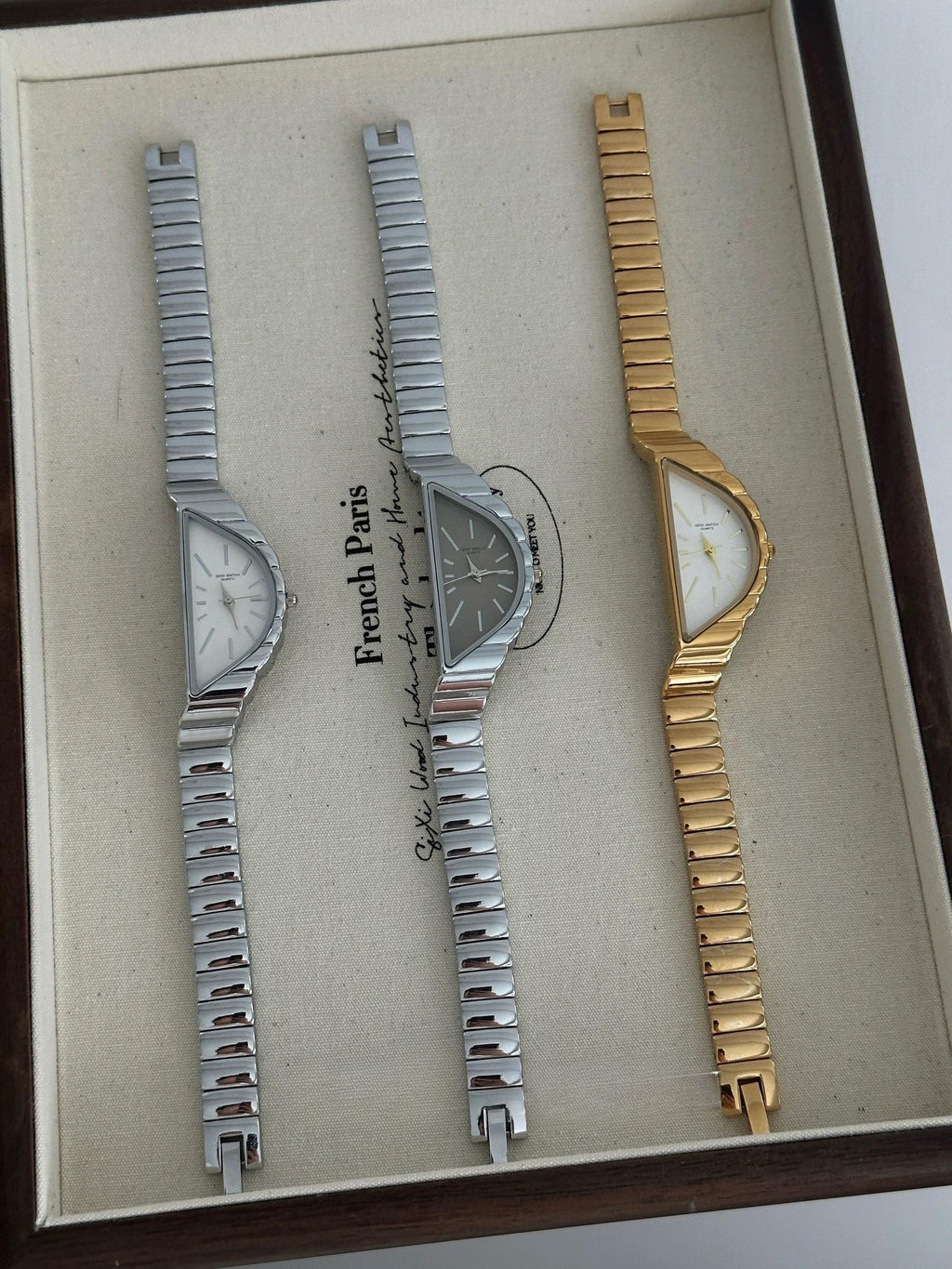 Velora Apex Watch Triangular Minimalist Steel Timepiece - velora studio 