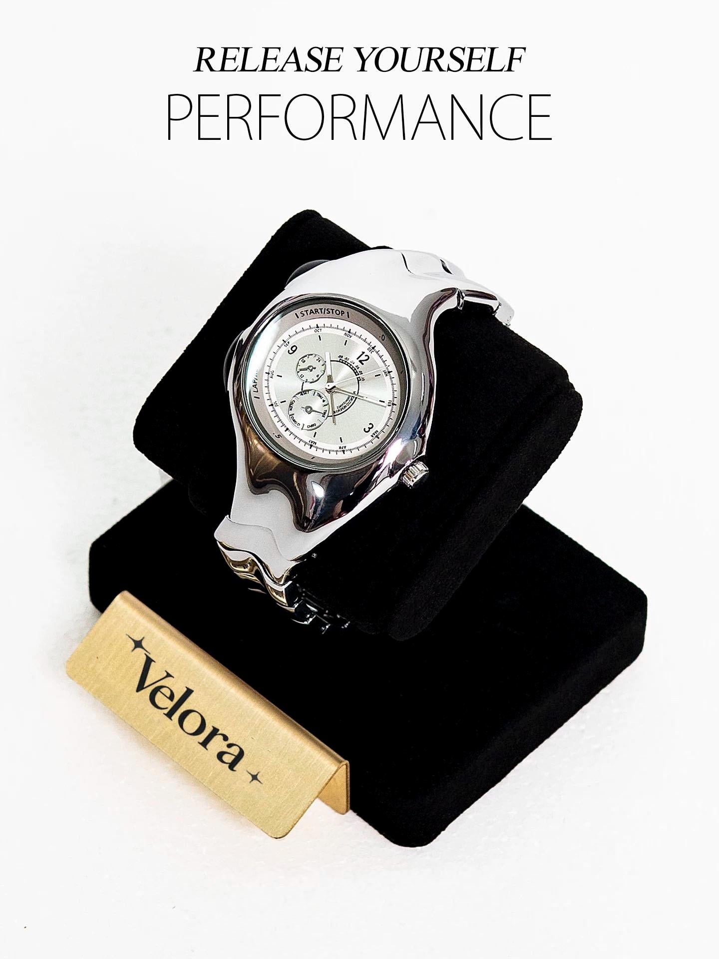 Chronograpy Sculpted Steel  Watch