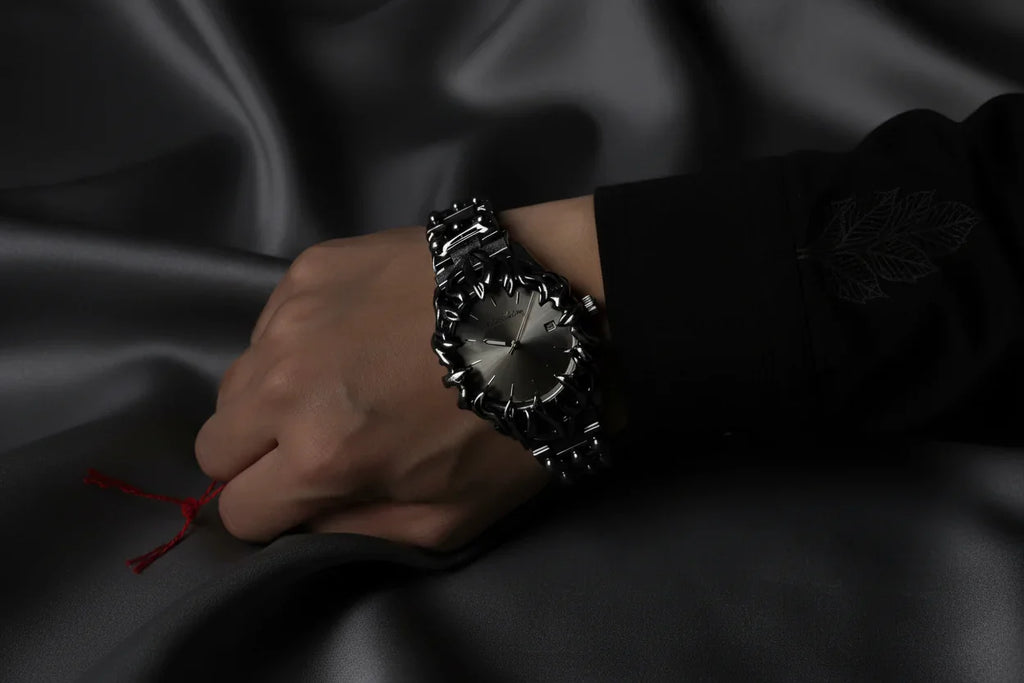 Velora Sculpted Steel Watch - velora studio 