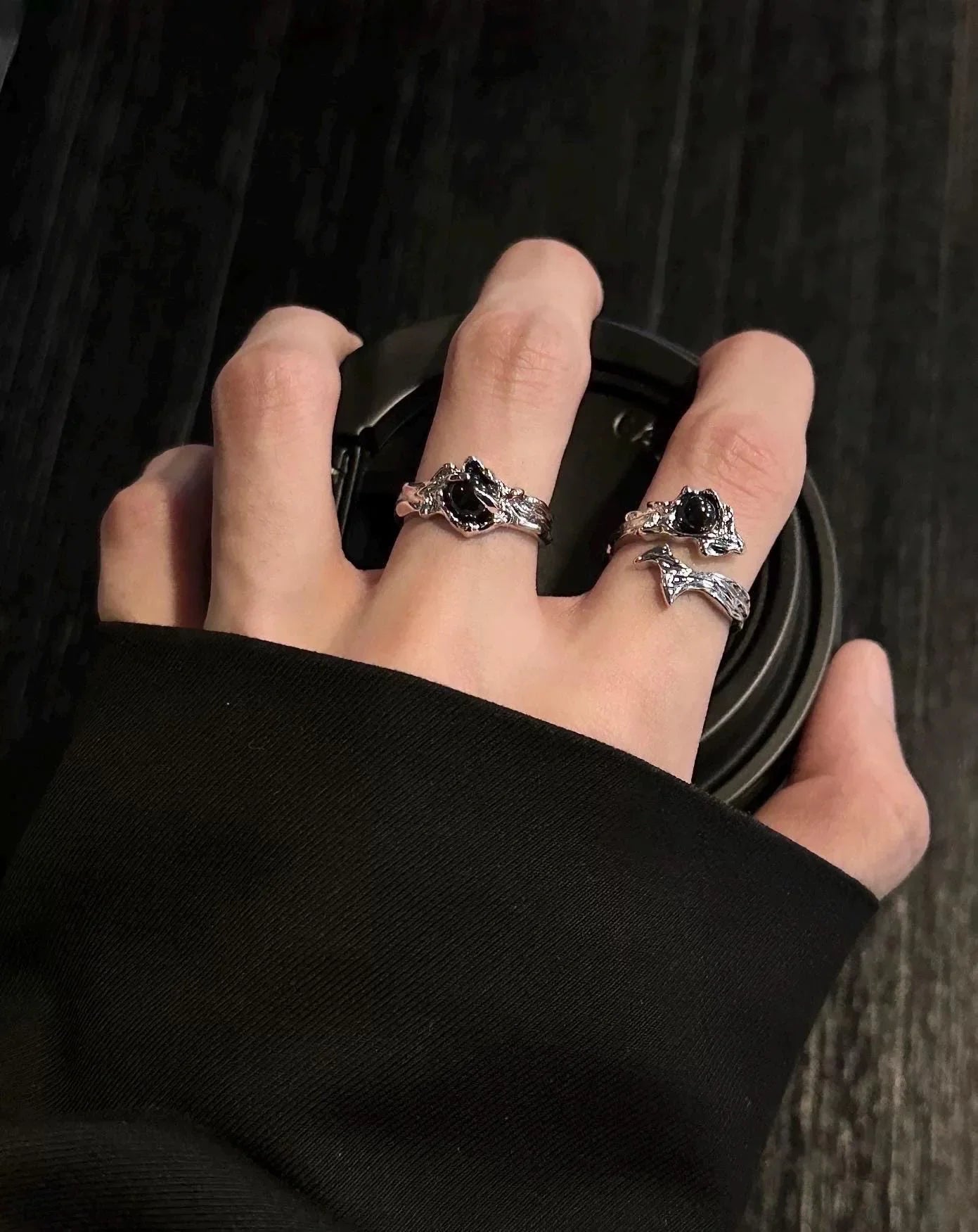 Black Onyx  Ring - velora studio 