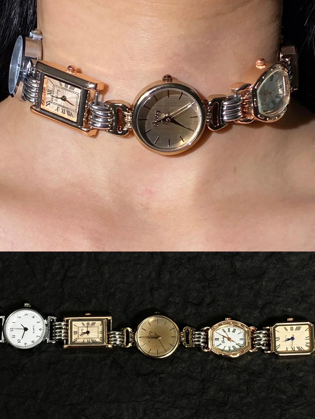 Timepiece Choker Necklace - velora studio 