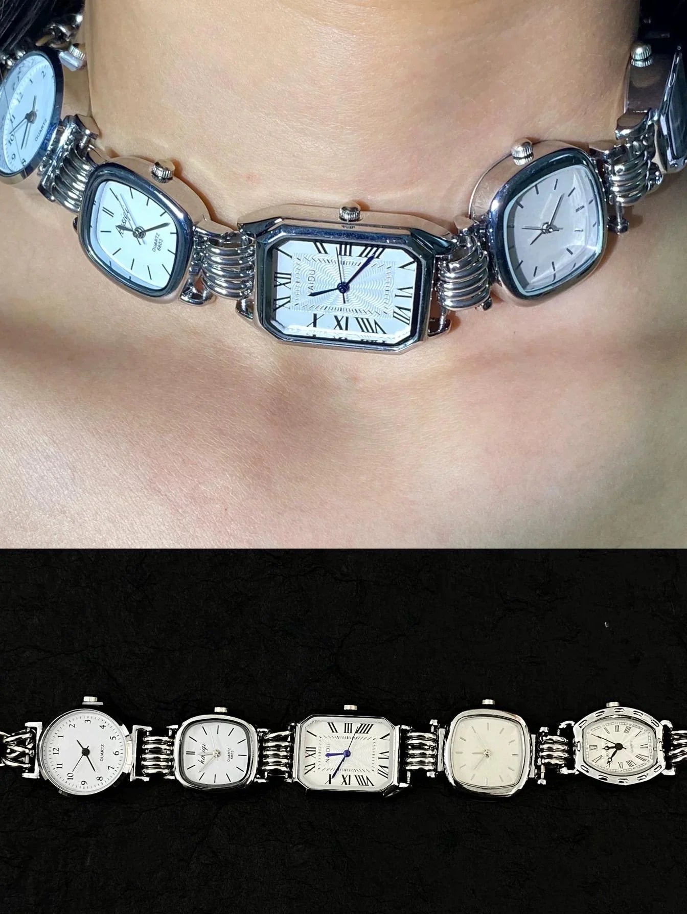 Timepiece Choker Necklace - velora studio 