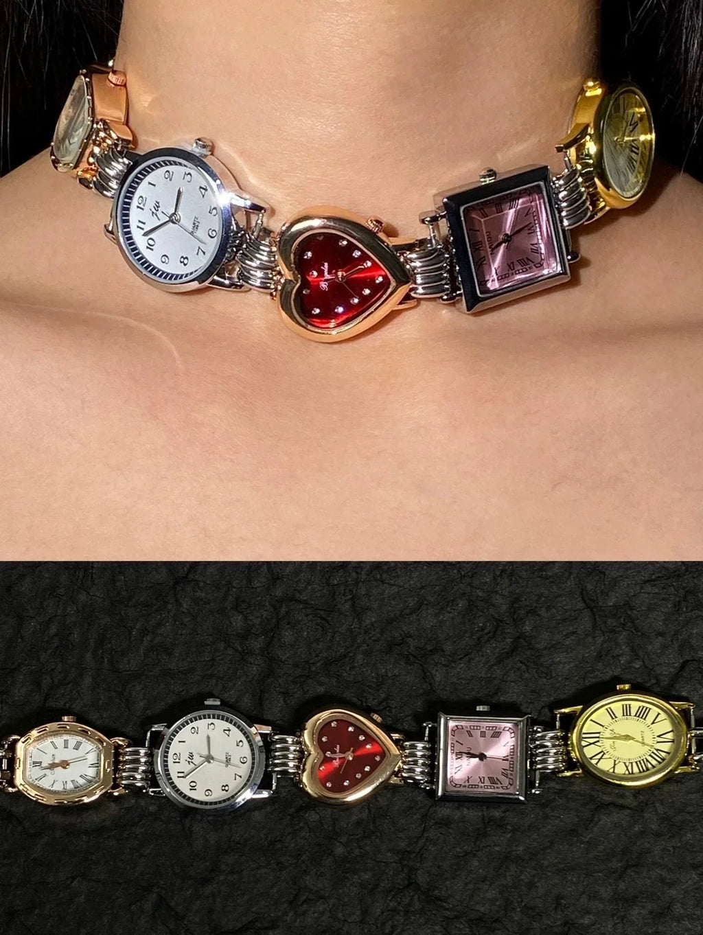 Timepiece Choker Necklace - velora studio 